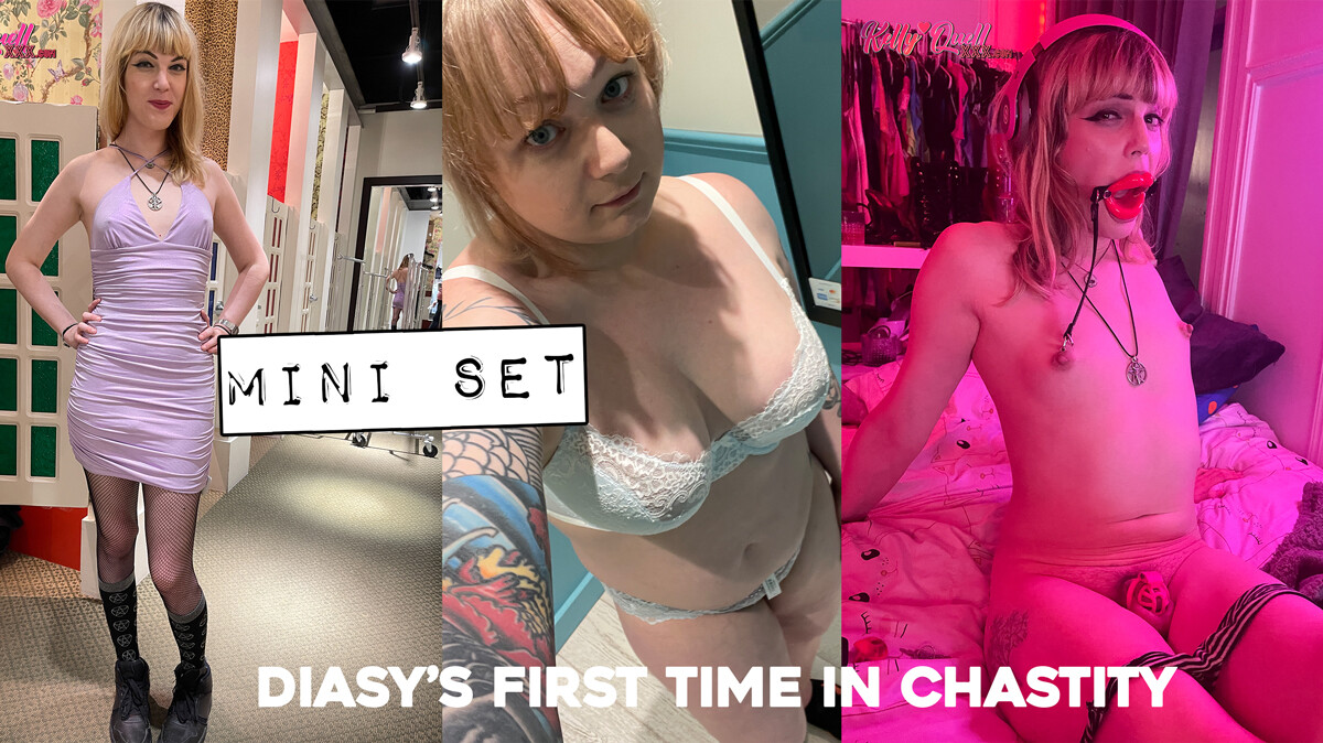 Mini Set: June 26, 2024 - Daisy in locked up in chastity for the first time while I fuck her!
